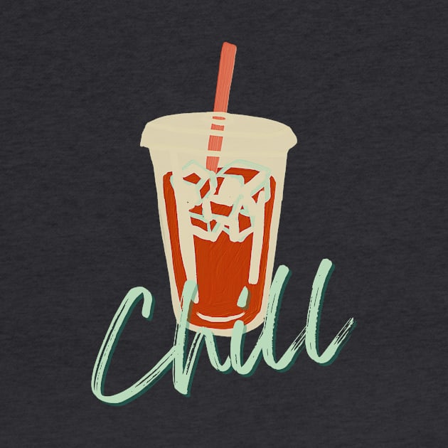 Iced Coffee and Chill by Life Happens Tee Shop
